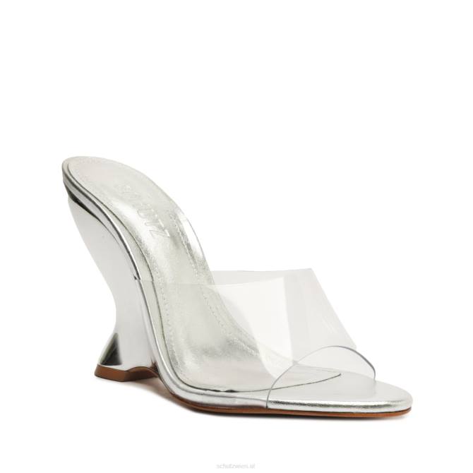 bei Schutz Aprill Vinyl-Sandale Silber D60T451