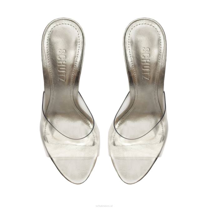 bei Schutz Aprill Vinyl-Sandale Silber D60T451