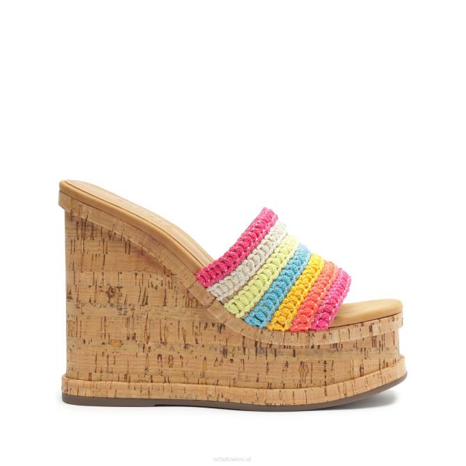 bei Schutz Dalle Casual Tira Ledersandale Regenbogen D60T475