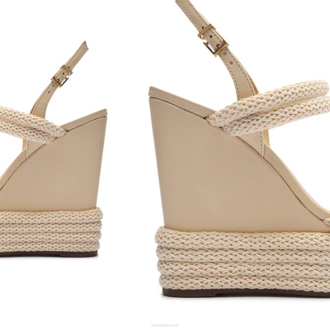 bei Schutz Leeneh Atanado Ledersandale Eierschale D60T481