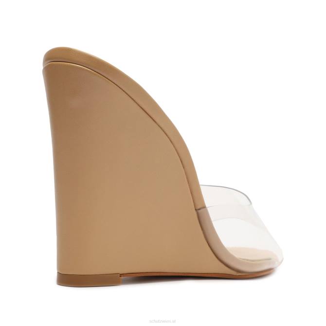 bei Schutz Luci-Sandale aus Vinyl und Nappaleder hell beige D60T495