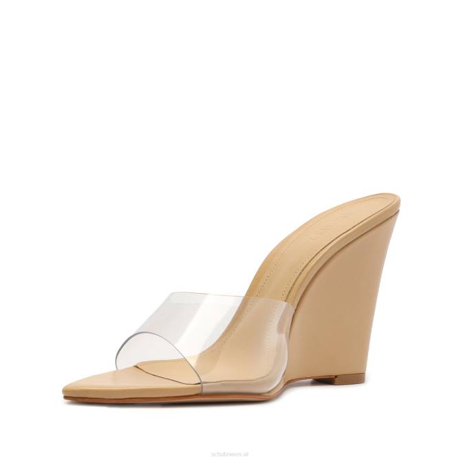 bei Schutz Luci-Sandale aus Vinyl und Nappaleder hell beige D60T495