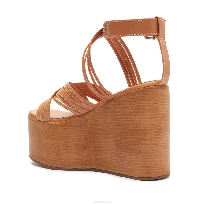 bei Schutz Marcela Atanado Ledersandale Honigpfirsich D60T487