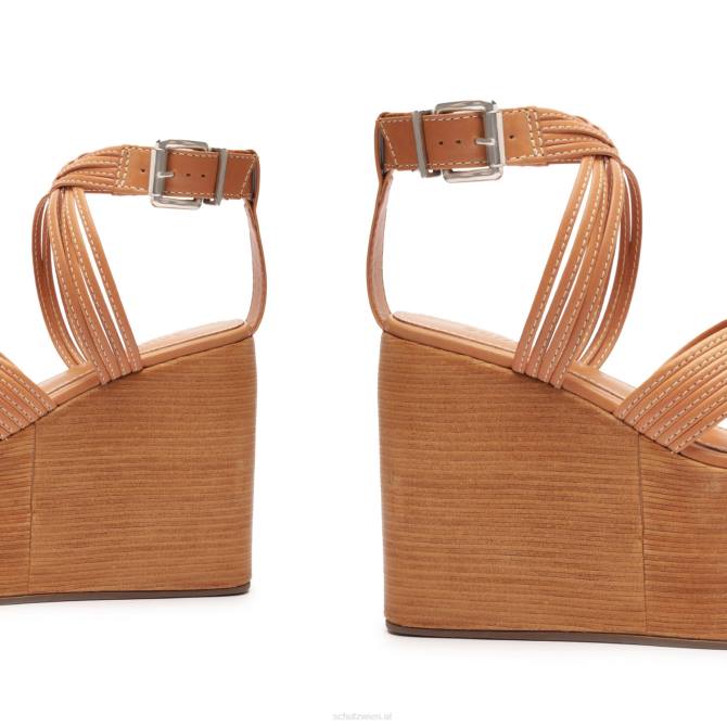 bei Schutz Marcela Atanado Ledersandale Honigpfirsich D60T487