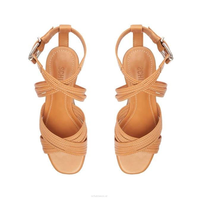 bei Schutz Marcela Atanado Ledersandale Honigpfirsich D60T487