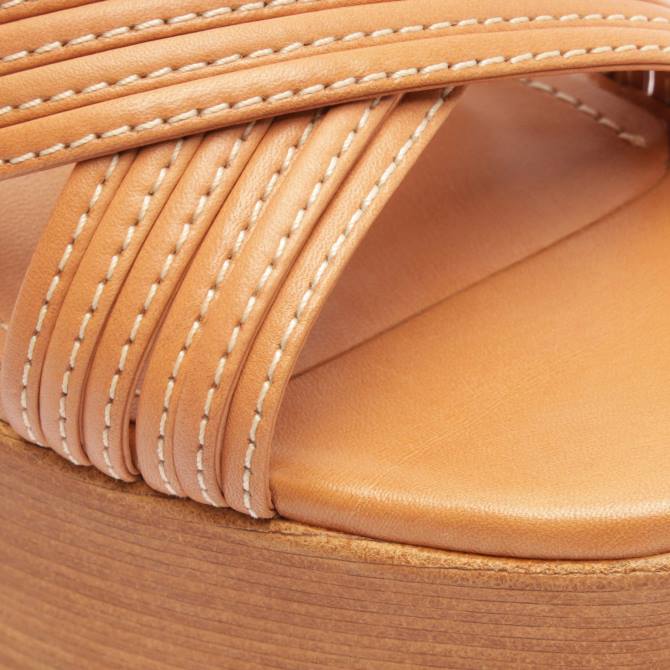 bei Schutz Marcela Atanado Ledersandale Honigpfirsich D60T487