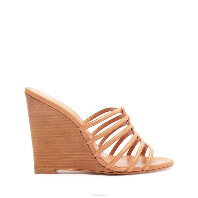bei Schutz Octavia-Sandale aus Kalbsleder Honigpfirsich D60T494