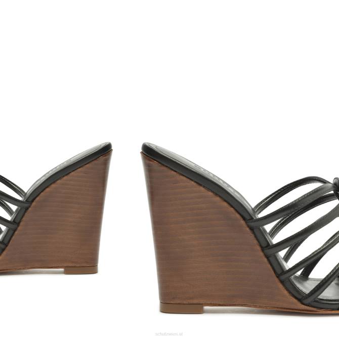 bei Schutz Octavia-Sandale aus Kalbsleder Schwarz D60T485