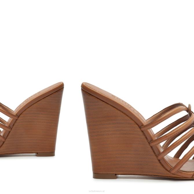 bei Schutz Octavia-Sandale aus Kalbsleder neues Holz D60T483