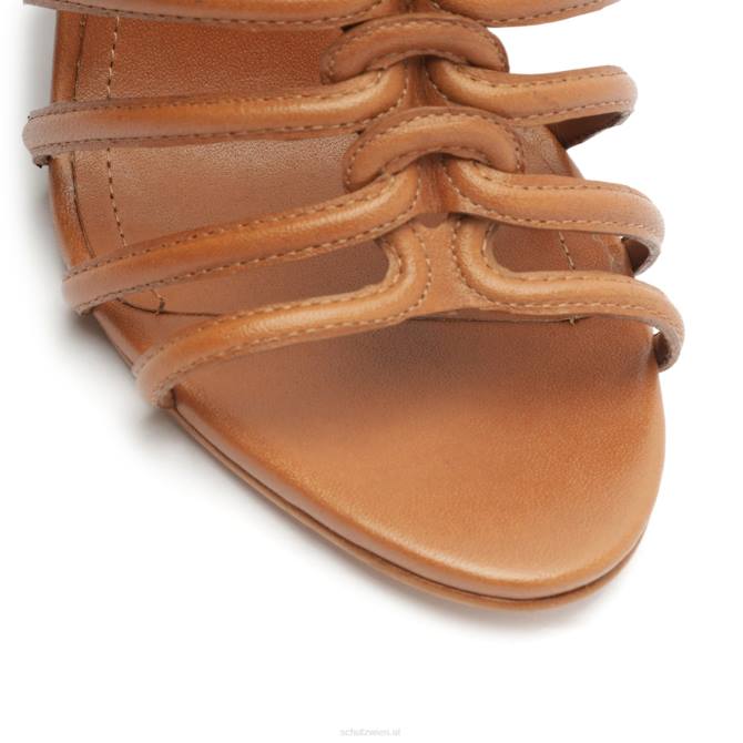 bei Schutz Octavia-Sandale aus Kalbsleder neues Holz D60T483