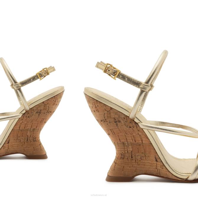 bei Schutz Sandale Daryl aus Metallic-Leder Gold D60T454