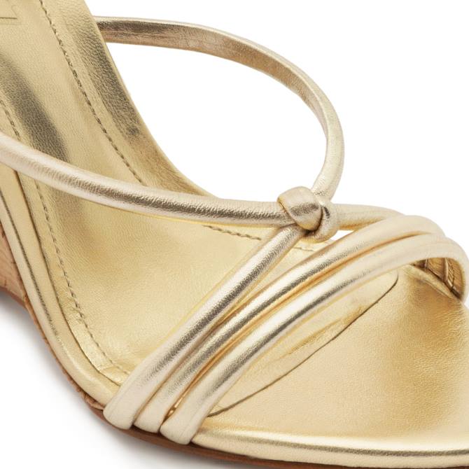bei Schutz Sandale Daryl aus Metallic-Leder Gold D60T454