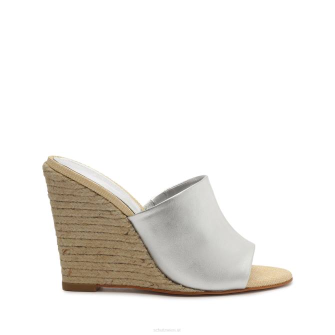 bei Schutz Sandale „Lucy Weekend“ aus Metallic-Leder Silber D60T486