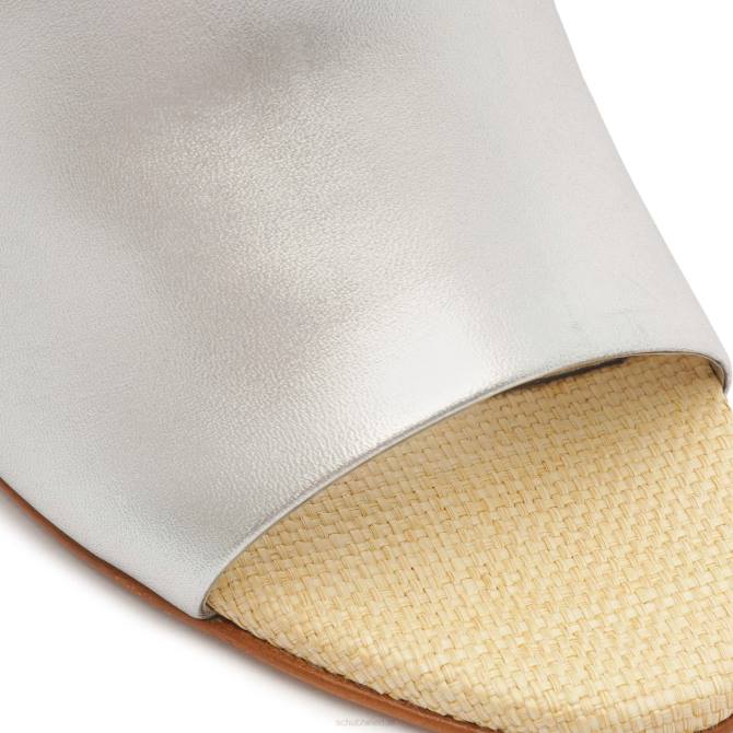 bei Schutz Sandale „Lucy Weekend“ aus Metallic-Leder Silber D60T486