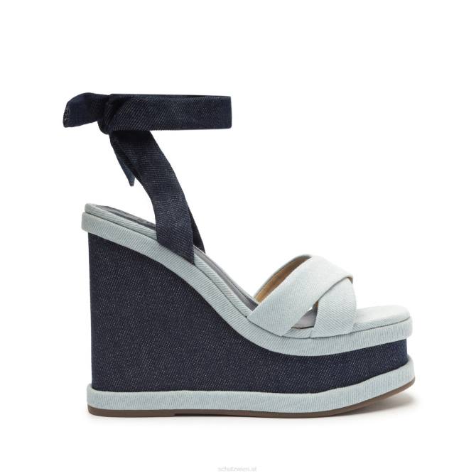 bei Schutz Vitoria Denim-Sandale Blau D60T477