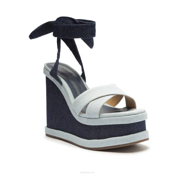 bei Schutz Vitoria Denim-Sandale Blau D60T477