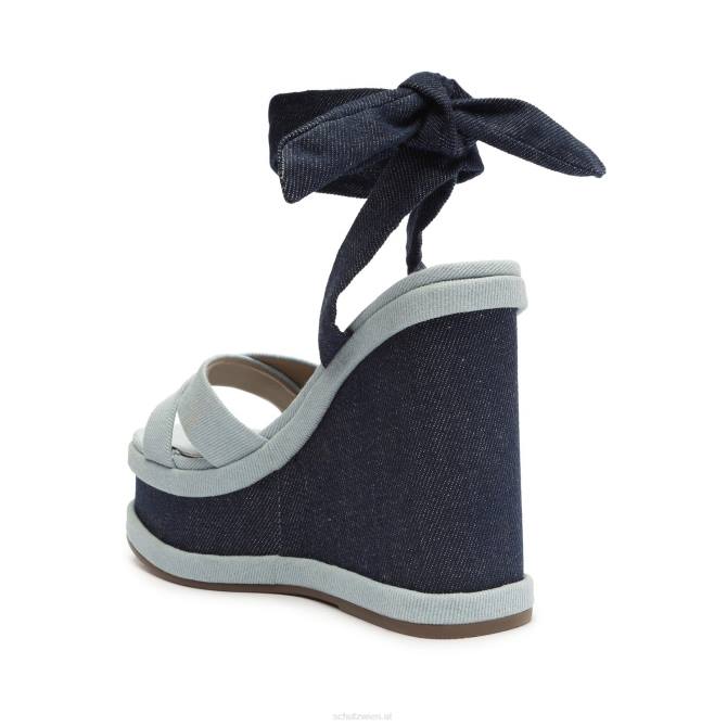 bei Schutz Vitoria Denim-Sandale Blau D60T477