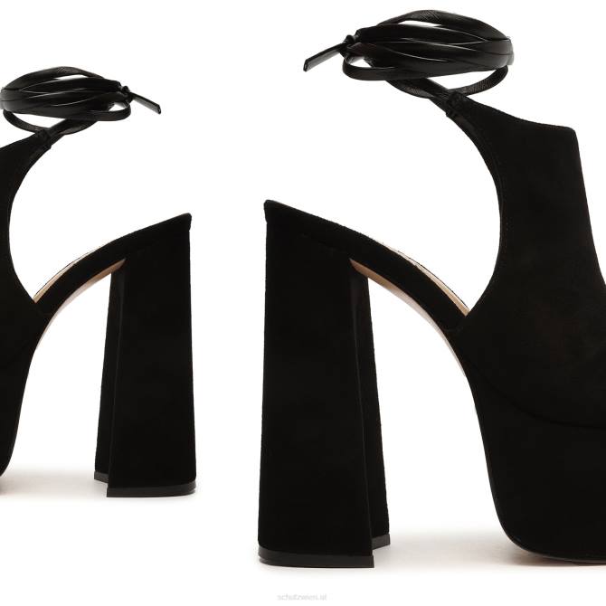 bei Schutz Blakely-Wildledersandale Schwarz D60T666