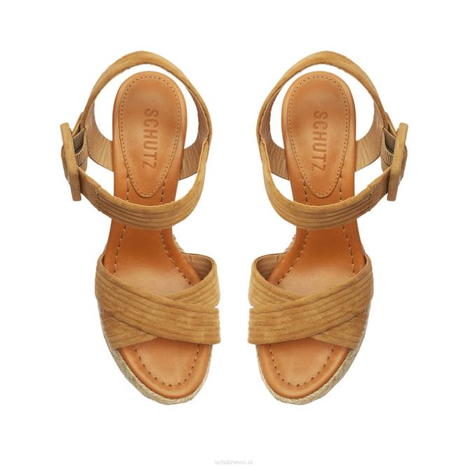 bei Schutz Blisse Plateau-Sandale aus Nubukleder Nude-Karamell D60T620