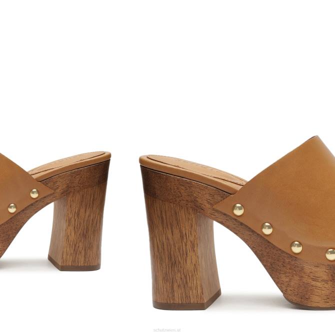 bei Schutz Dixie lässige Ledersandale Nude-Karamell D60T635