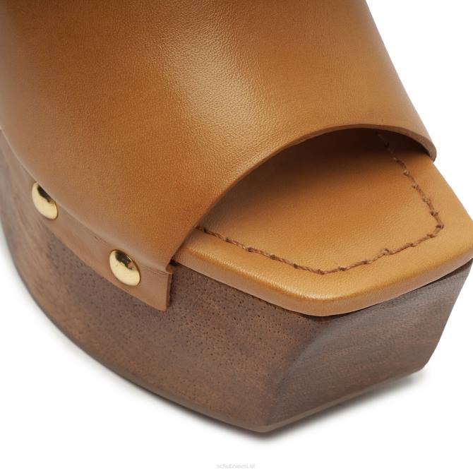 bei Schutz Dixie lässige Ledersandale Nude-Karamell D60T635
