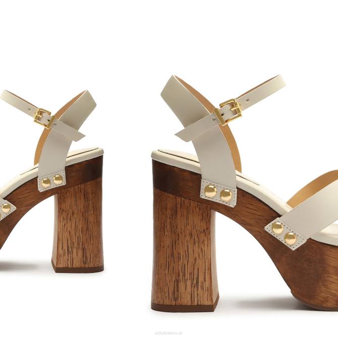 bei Schutz Gaylah-Ledersandale Perle D60T619