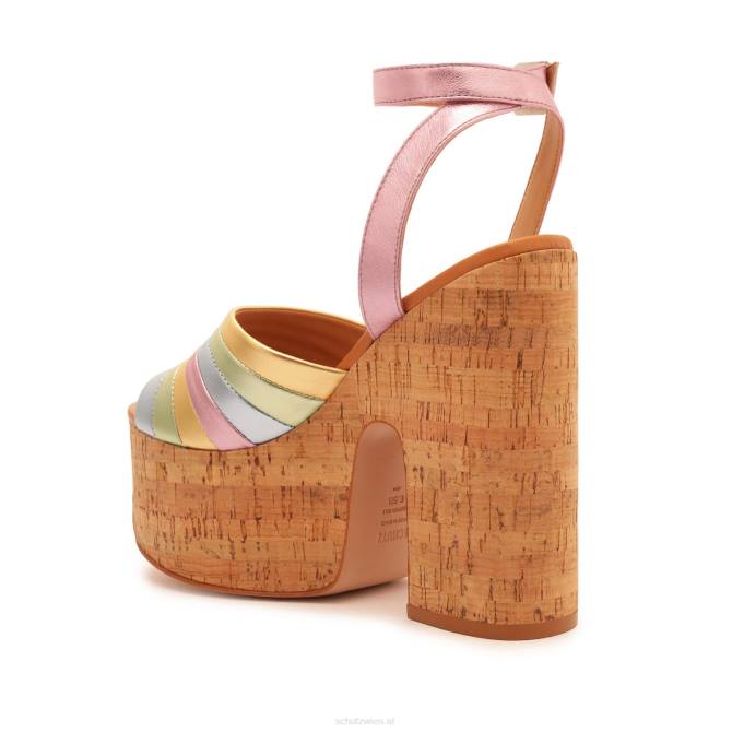 bei Schutz Imani-Sandale aus Metallic-Leder Gold D60T632