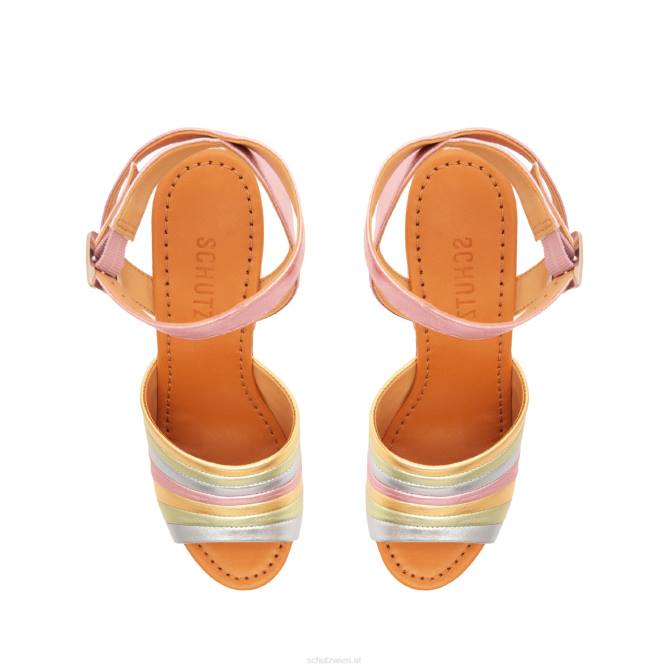 bei Schutz Imani-Sandale aus Metallic-Leder Gold D60T632