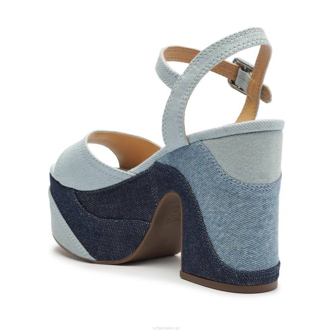 bei Schutz Isabelle Plateau-Jeanssandale Blau D60T624