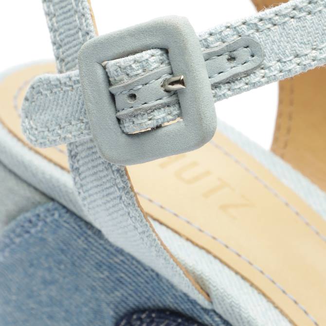 bei Schutz Isabelle Plateau-Jeanssandale Blau D60T624