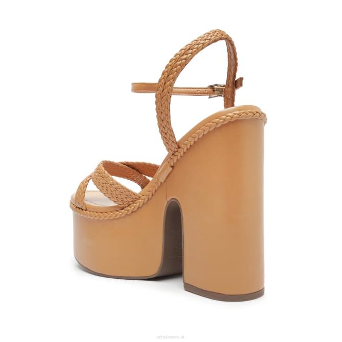 bei Schutz Karima Atanado-Ledersandale mit Ausschnitt Honigpfirsich D60T621