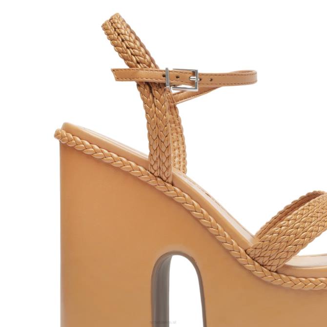 bei Schutz Karima Atanado-Ledersandale mit Ausschnitt Honigpfirsich D60T621