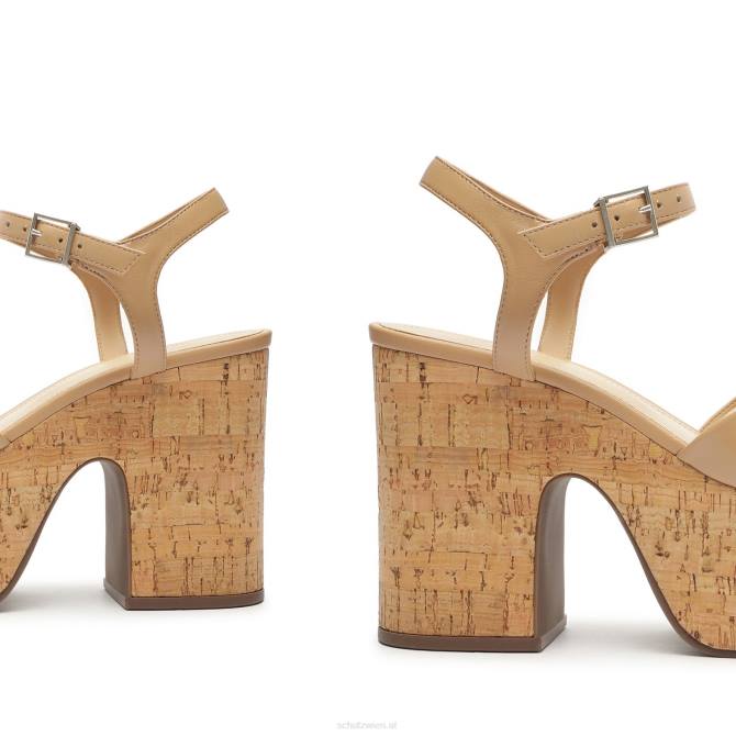 bei Schutz Keefa-Sandale aus Nappaleder mit Ausschnitt echtes Beige D60T636