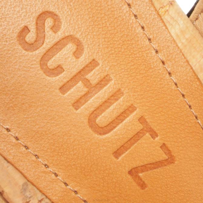 bei Schutz Keefa Weekend Ledersandale mit Ausschnitt Schwarz D60T638