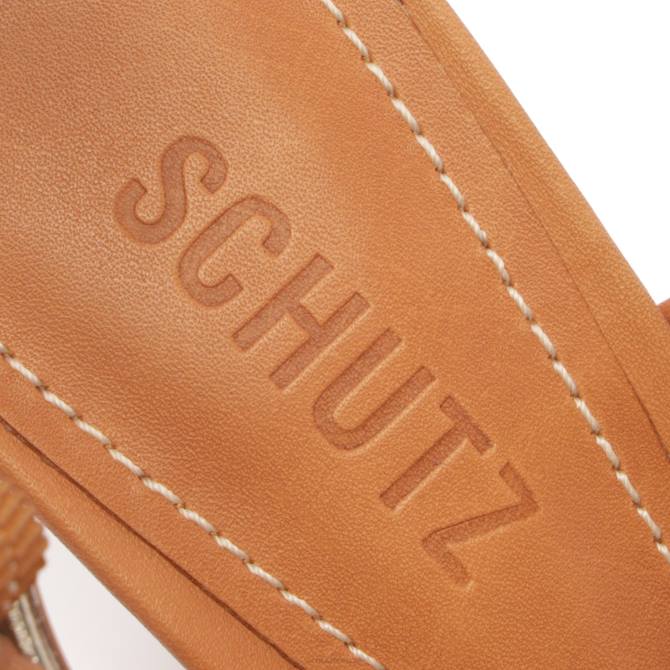 bei Schutz Marcela-Plateausandale aus Atanado-Leder Honigpfirsich D60T648