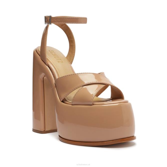 bei Schutz Pattie-Sandale aus Lackleder neuer Pfirsich D60T669