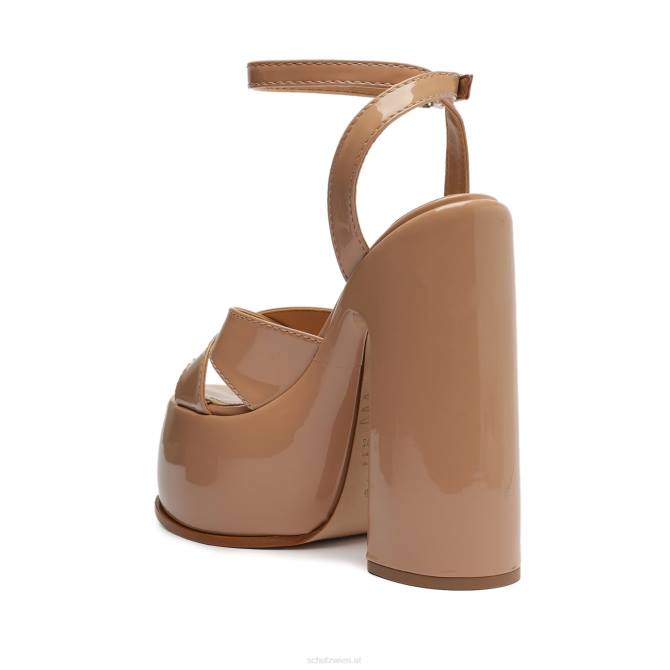 bei Schutz Pattie-Sandale aus Lackleder neuer Pfirsich D60T669