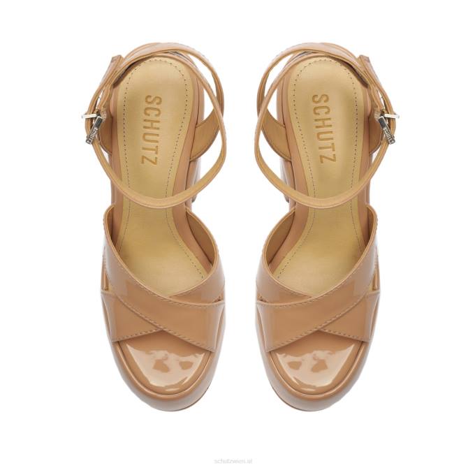 bei Schutz Pattie-Sandale aus Lackleder neuer Pfirsich D60T669