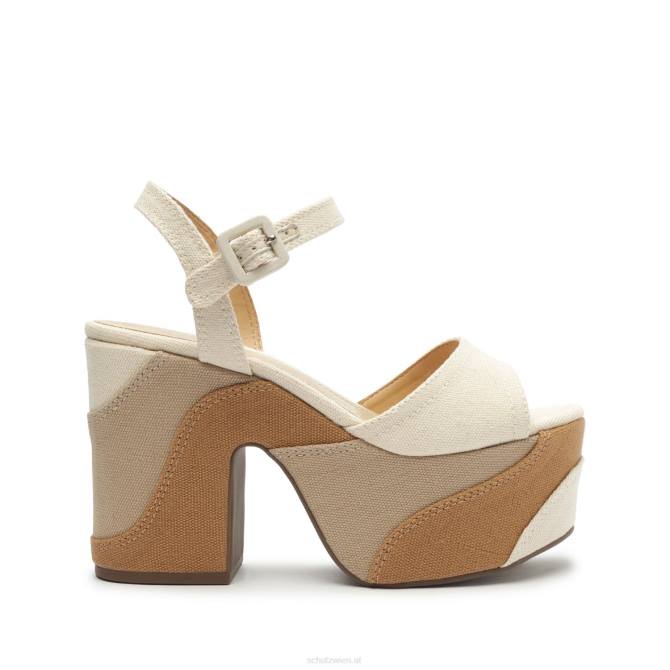 bei Schutz Plateau-Sandale Isabelle aus Nappaleder Weiss D60T623