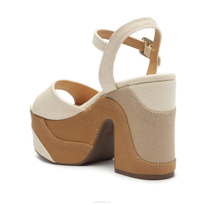 bei Schutz Plateau-Sandale Isabelle aus Nappaleder Weiss D60T623