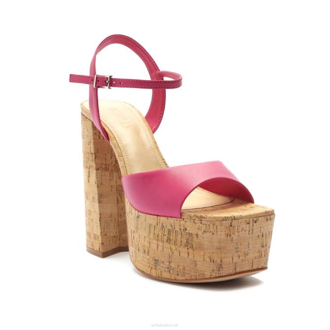 bei Schutz Sandale aus Glayce-Nappaleder heißes Rosa D60T684