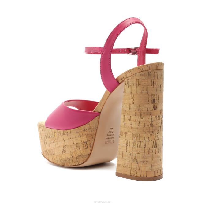 bei Schutz Sandale aus Glayce-Nappaleder heißes Rosa D60T684