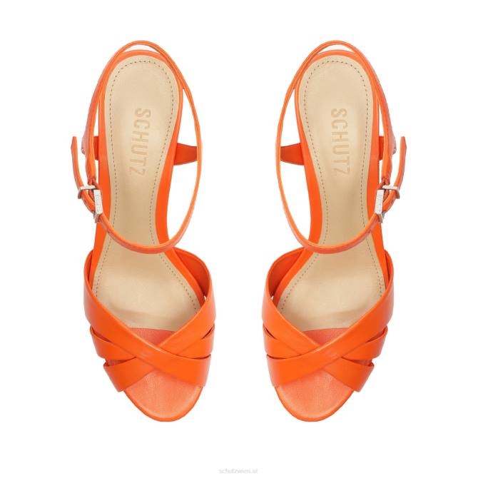 bei Schutz Sandale aus Nappaleder von Keefa Flammenorange D60T639