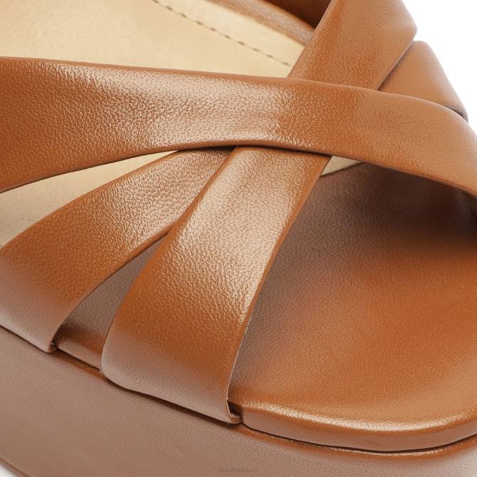 bei Schutz Sandale aus Nappaleder von Keefa neues Holz D60T681