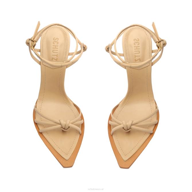bei Schutz Abby-Ledersandale hell beige D60T392