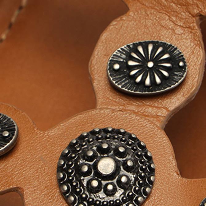 bei Schutz Aletta-Ledersandale tiefes Beige D60T115