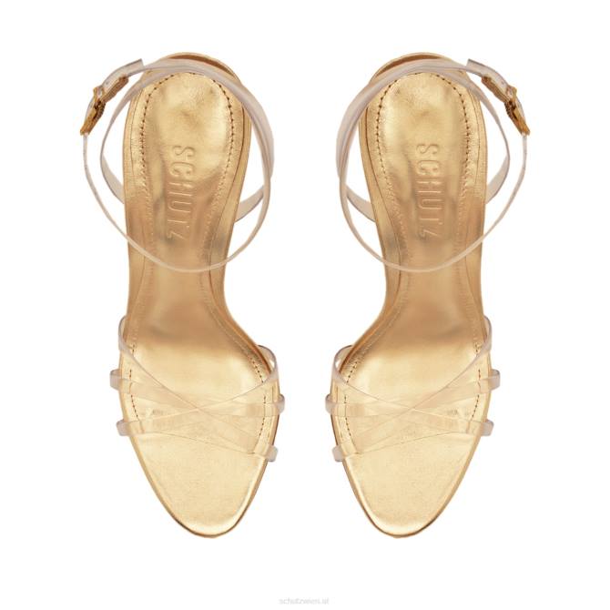 bei Schutz Amelia-Ledersandale Gold D60T224