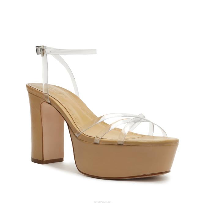 bei Schutz Amelia Plateau-Deluxe-Sandale aus Nappaleder heller Pfirsich D60T9