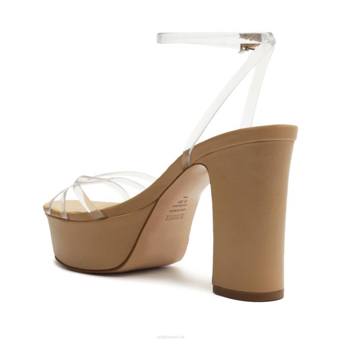 bei Schutz Amelia Plateau-Deluxe-Sandale aus Nappaleder heller Pfirsich D60T9