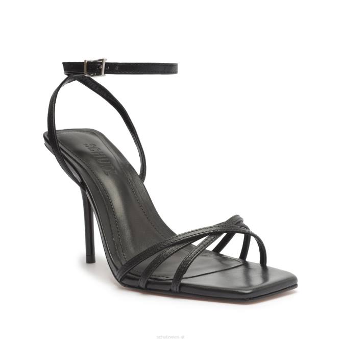 bei Schutz Amelia quadratische Sandale aus Nappaleder Schwarz D60T213